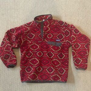 Patagonia Fleece Red Pattern
